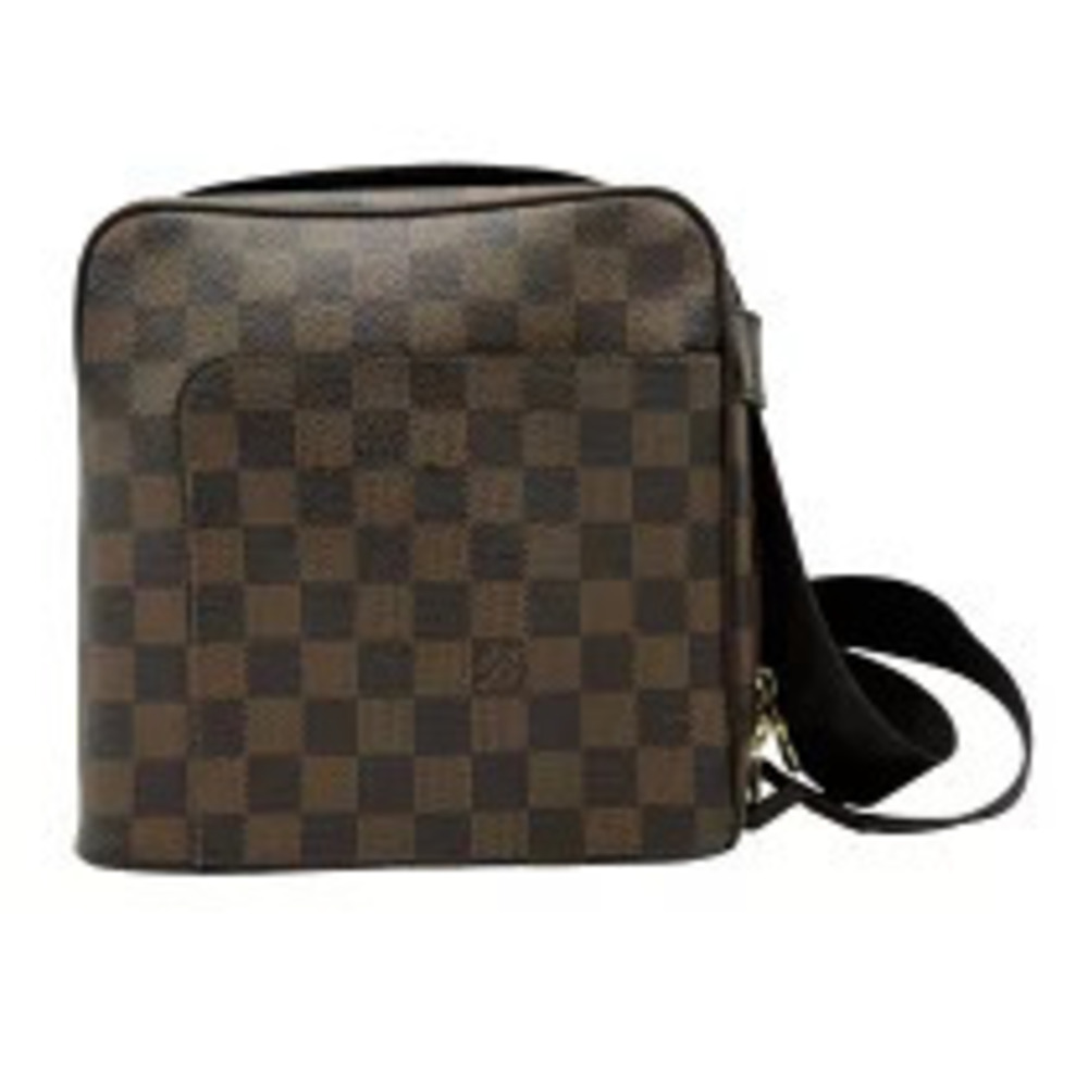 Louis Vuitton Olaf Brown Damier Leather Shoulder Bag